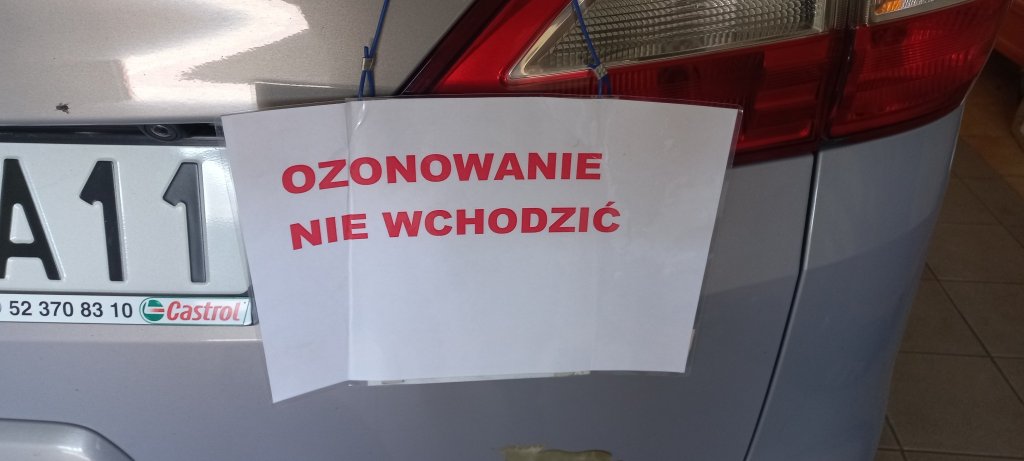 No i autko wydezynfekowane...:)