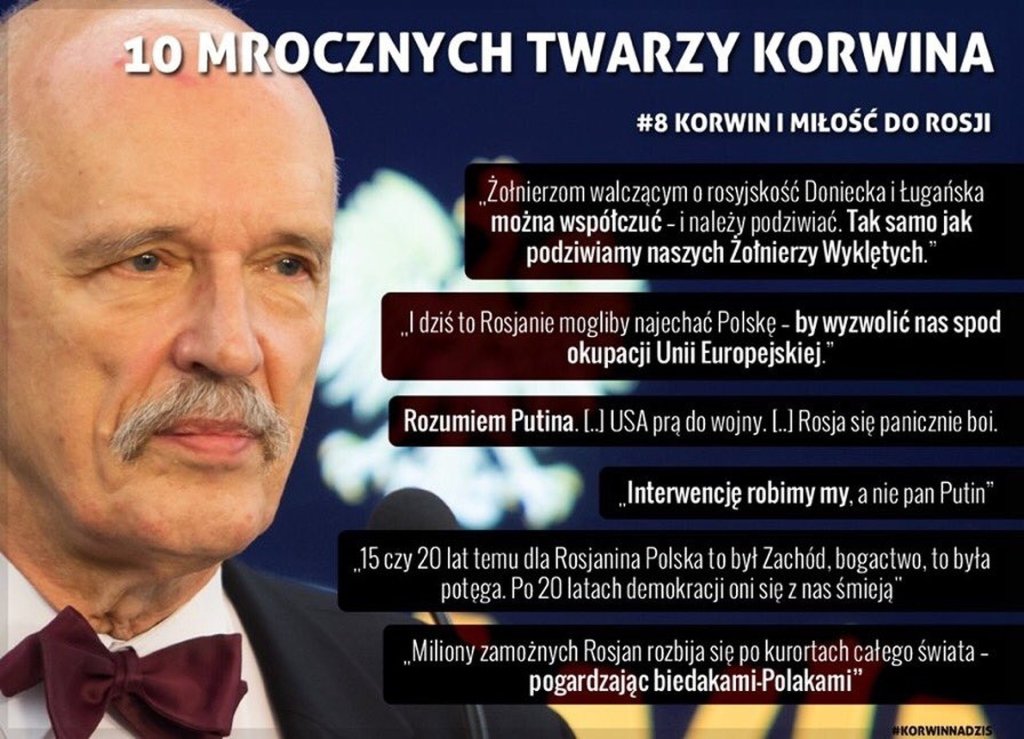 10 mrocznych twarzy Korwina