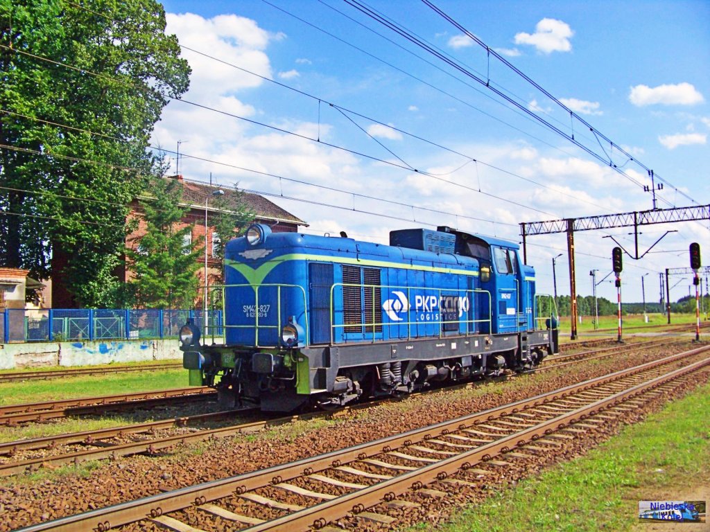 Niebieska lokomotywa PKP Cargo