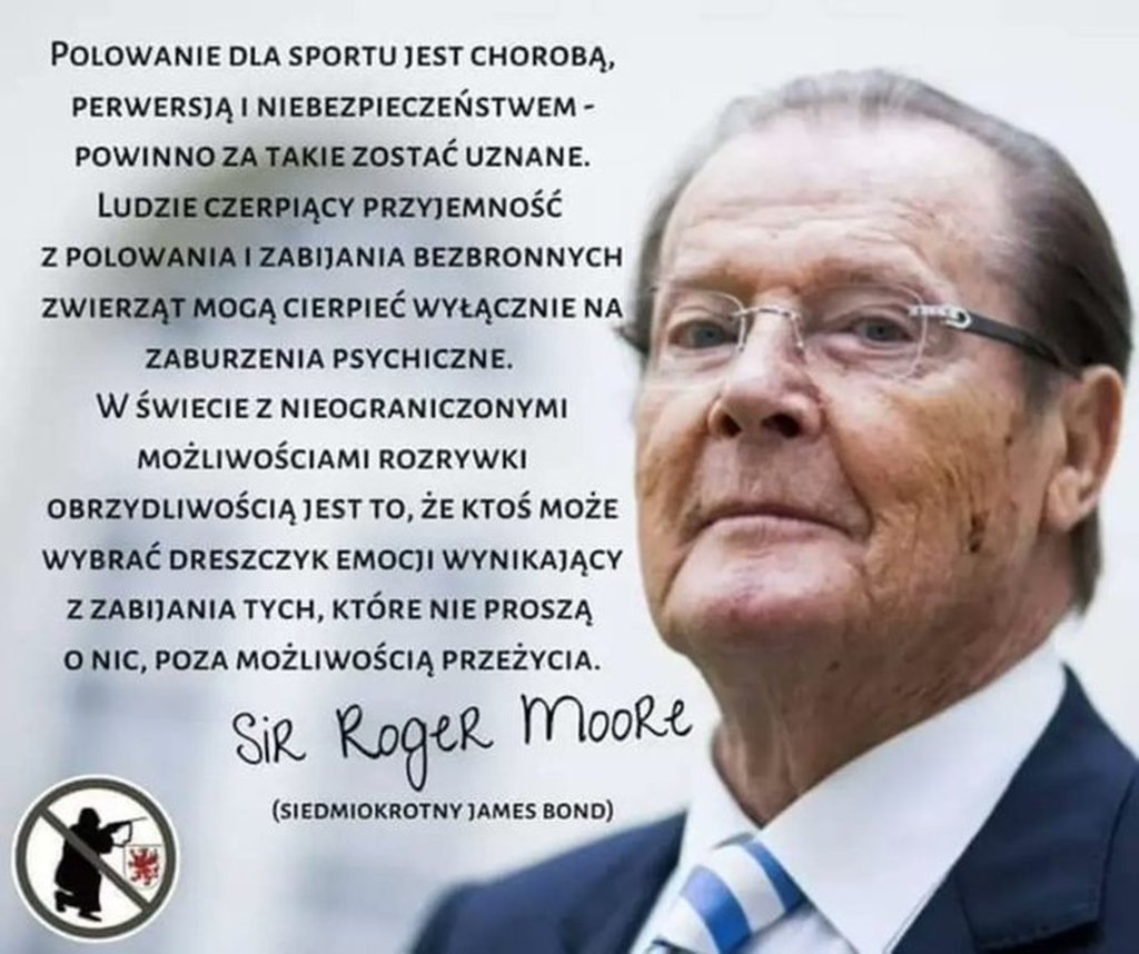 Roger Moore o polowaniach