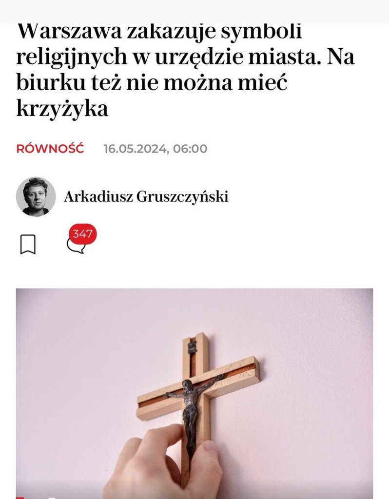 Warszawa zakazuje symboli 