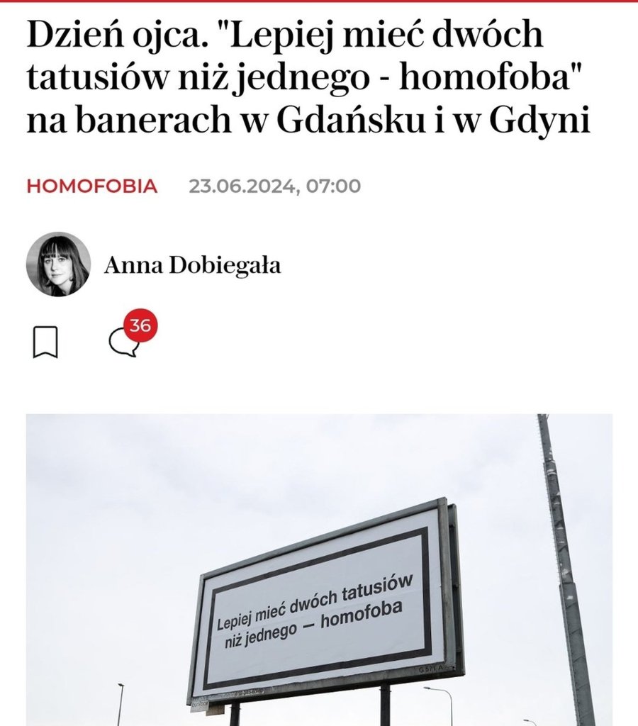 Bilboardy na dzie ojca