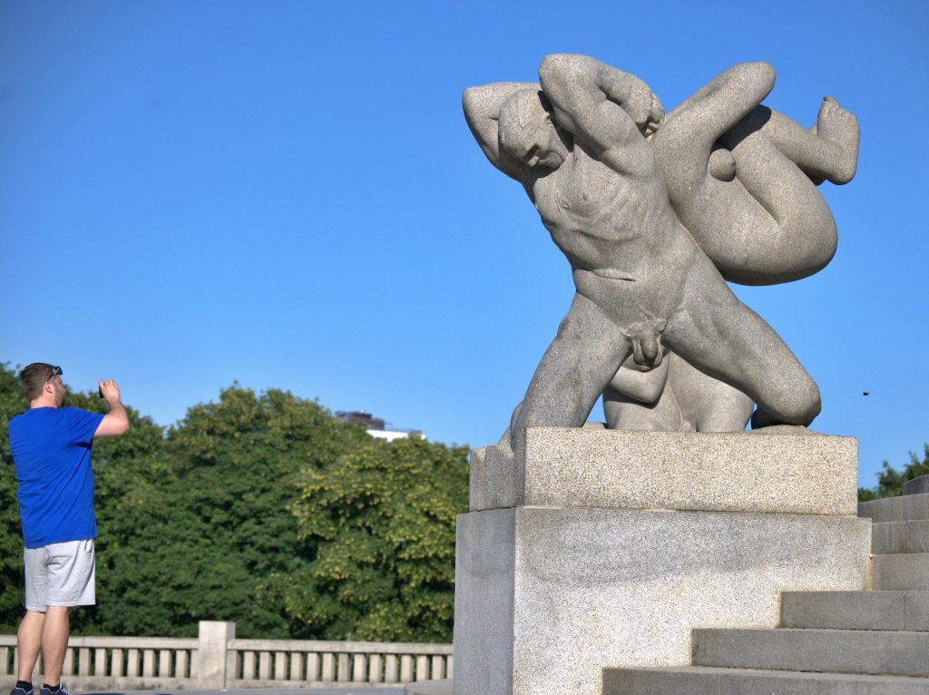 Park Frogner w Oslo w Norwegii