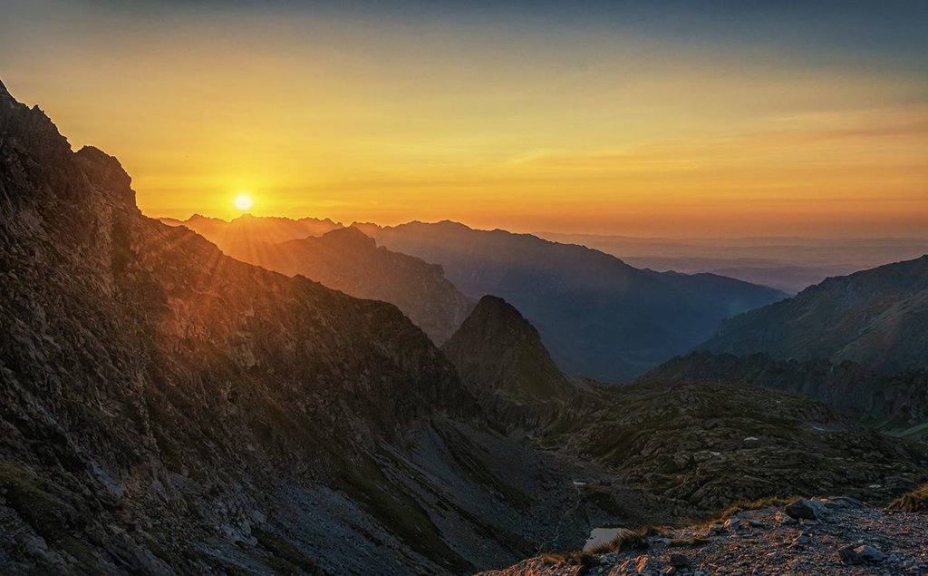 Tatry o zachodzie