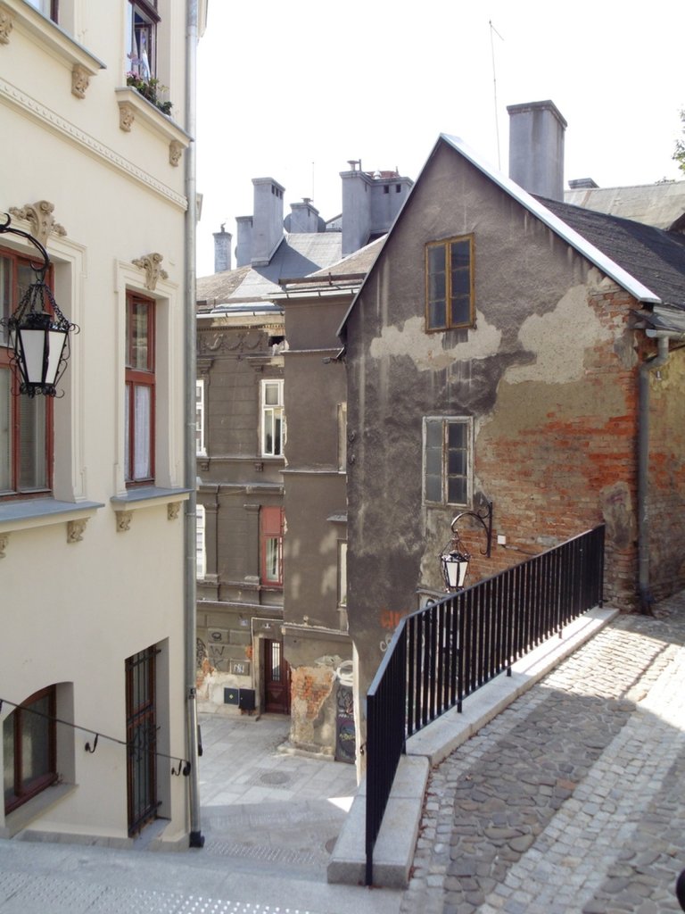 Odnowiona ulica schodowa 