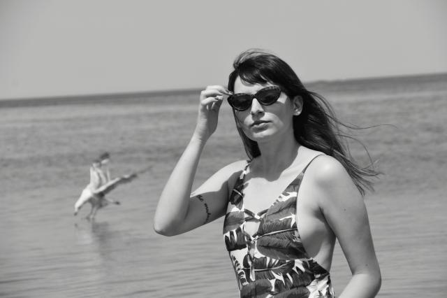 Nad morzem.