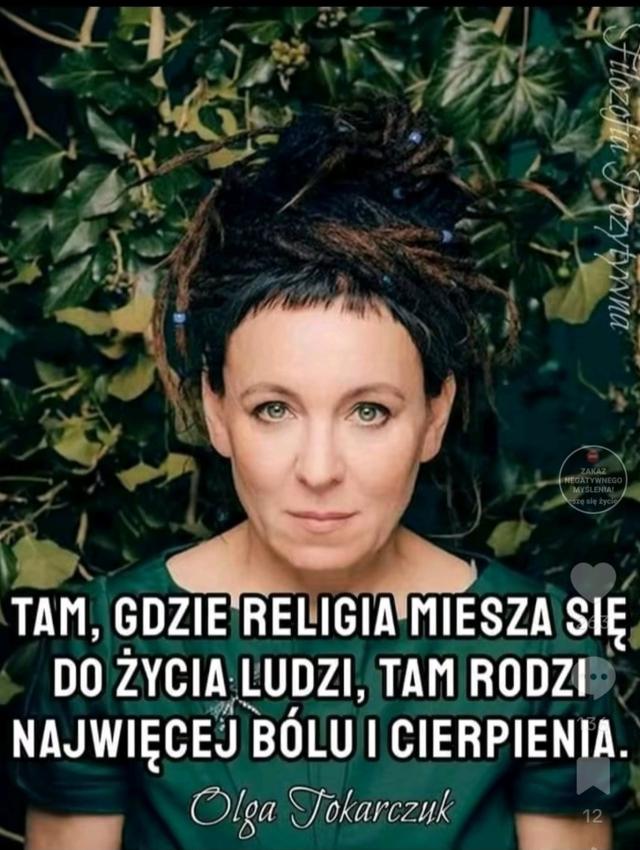 Olga Tokarczuk o religii