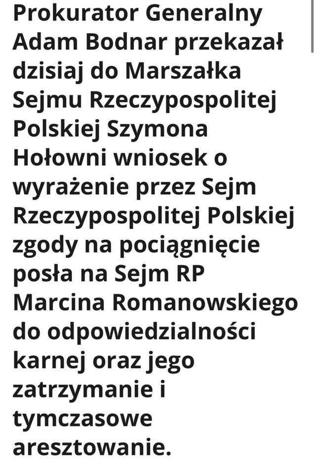 Marcin Romanowski do pierdla