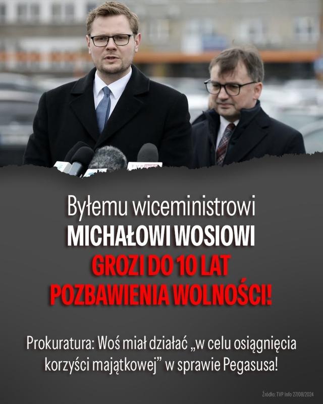 10 lat wizienia grozi M Wosiowi