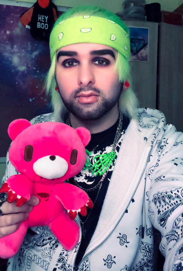 With gloomy bear 